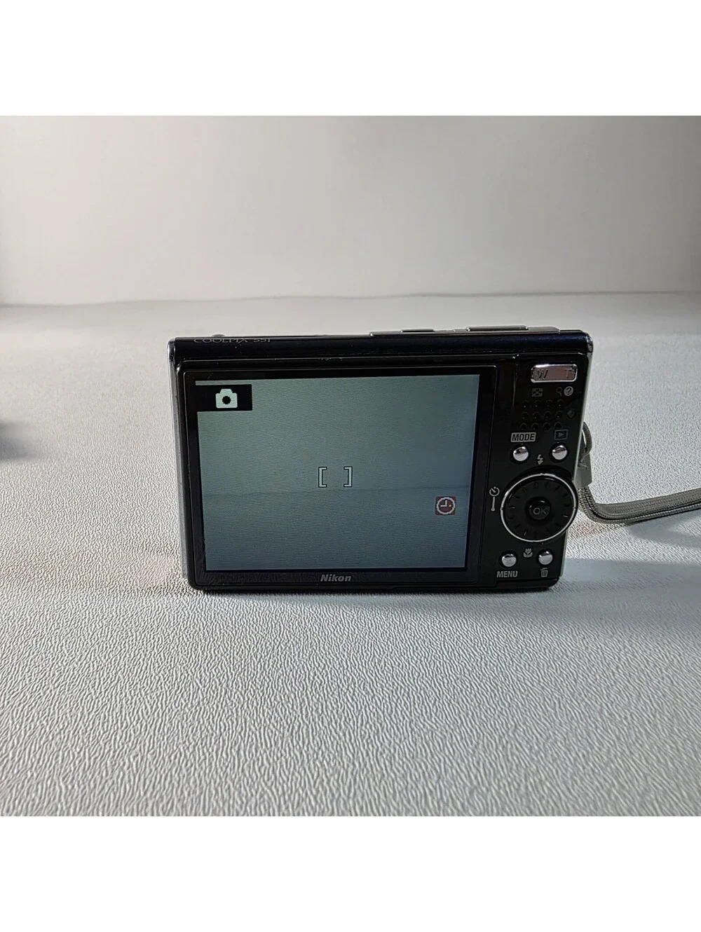 Nikon COOLPIX S51 Compact Digital Camera Navy Blue Tested - Battery Charger Card